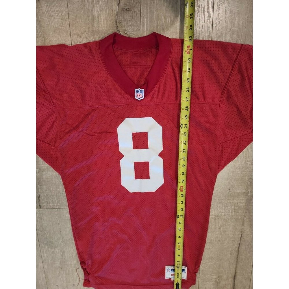 Authentic Game 1993 San Francisco 49ers Steve Young Red Jersey Old Wilson 42 - Picture 9 of 9